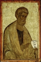 Peter the Apostle, St. From the Deesis (“Vysotsky”) row