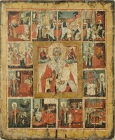 Святой Николай Чудотворец с 12 клеймами жития