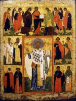 Saint Nicholas the Wonderworker, with the Deesis tier and the Selected Saints