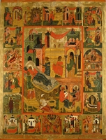 Nativity of the Mother of God, with scenes from the life of Joachim and Anna and the Holy Virgin, with feasts