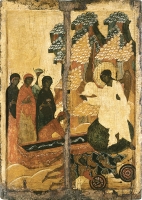 Holy women before Christ’s tomb