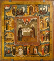 Zosima and Savvaty, Sts., with scenes from their lives