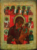 Holy Virgin Hodegetria, Selected saints