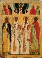Selected Saints: prophet Elijah, saints Nicholas the Wonderworker, St. Basil the Great, martyr George. 