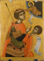 Святой Георгий с отсеченной головой в руке