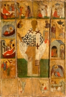 Saint Nicholas (Nicholas of Zaraisk) with scenes from his life
