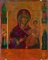 Holy Virgin Hodegetria with selected saints