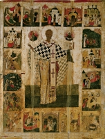 Nicholas the Wonderworker, St., with 18 scenes from his life