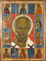 Saint Nicholas with the selected saints