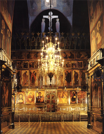Holy Trinity Cathedral’s iconostasis painted by Andrei Rublev, Daniil Cherny and masters of their circle. 1425-1427. The Trinity Lavra. 2003. p. 81